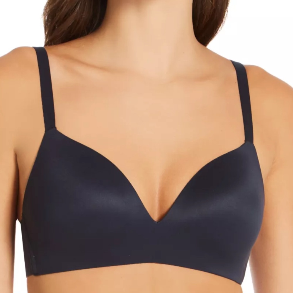 Tommy John 36C Second Skin Lightly Lined Bra Womens Black Buttery Soft Wireless